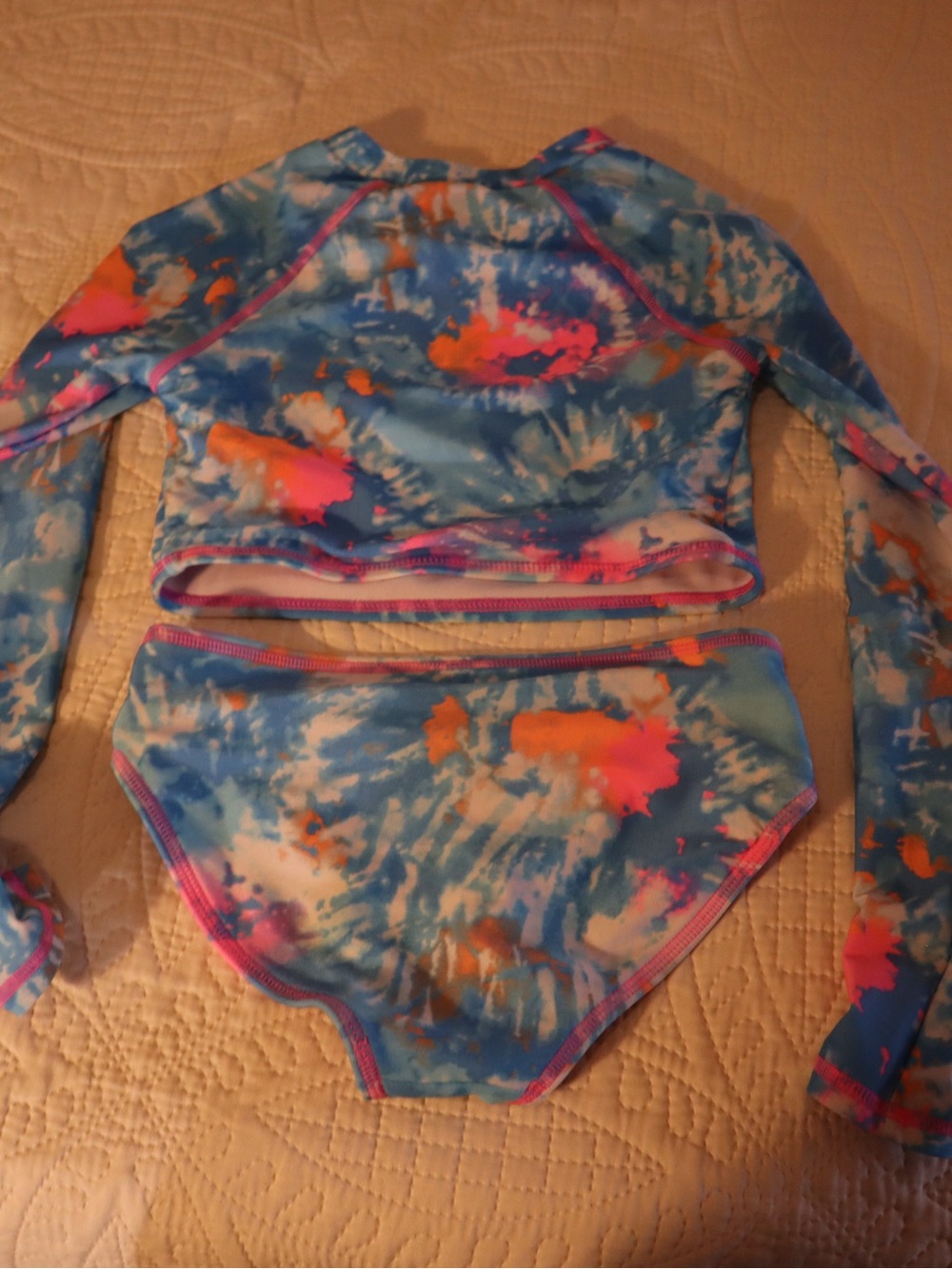 More Than Magic Kids Swim Rashguard Set - Blue, Pink, Orange